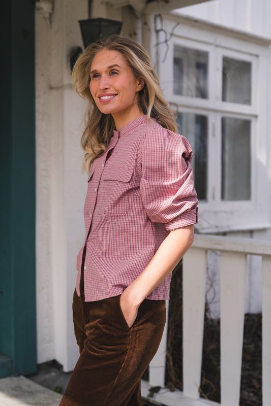 Chinette Shirt Brandied Apricot Check