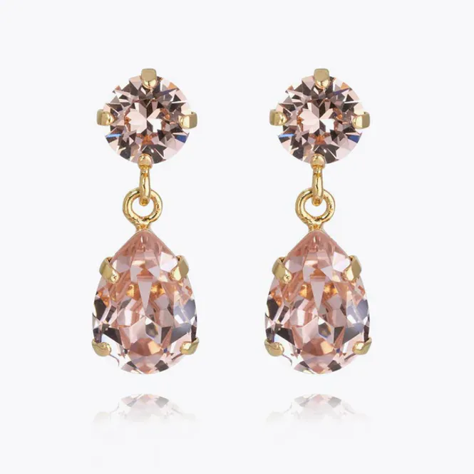 Hovedbilde Mini Drop Earrings Gold Vintage Rose 