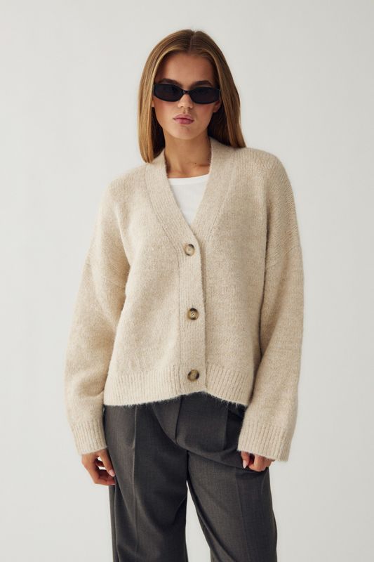 Laiana Knit Cardigan Beige