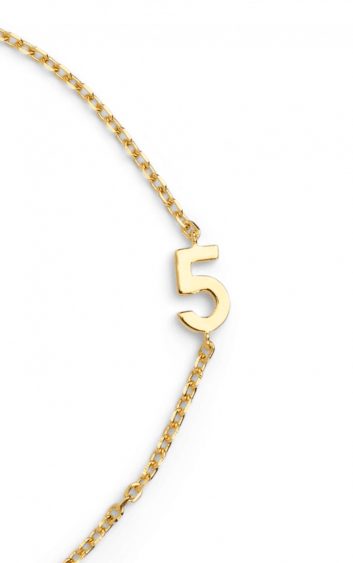 Big Number Bracelet Gold - 3
