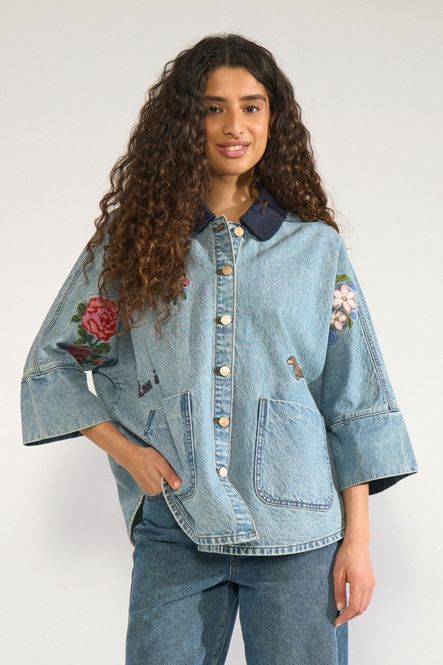 Hovedbilde Nudenma Oversize Shirt Medium Blue Denim 