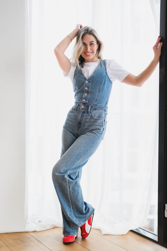 Denim Vest Wide Leg Jumpsuit Own It 