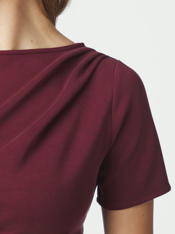 Rasmine Soft Blouse Wine 
