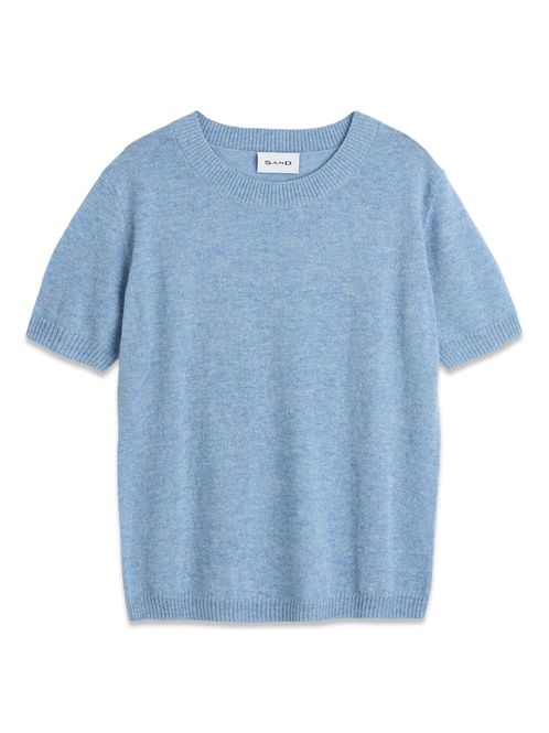 Hovedbilde Delmy Short Sleeve Sweater Light Blue  