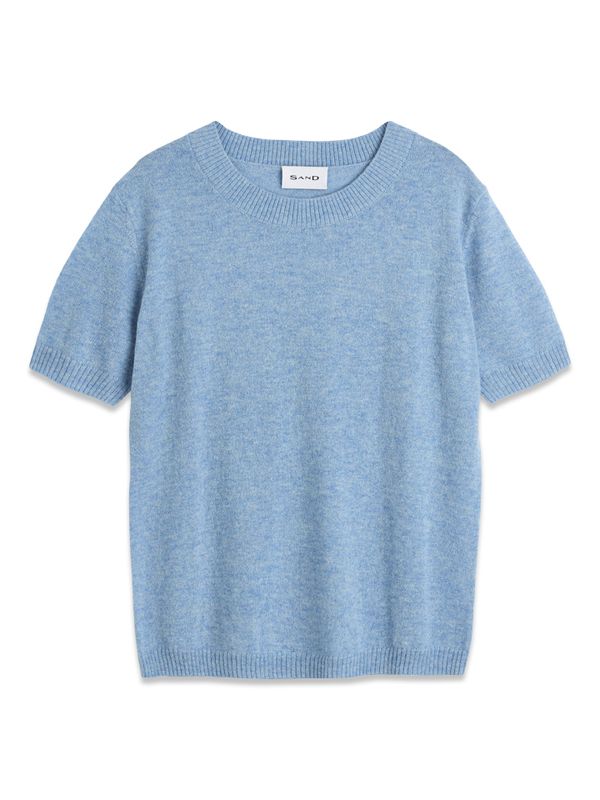 Delmy Short Sleeve Sweater Light Blue  