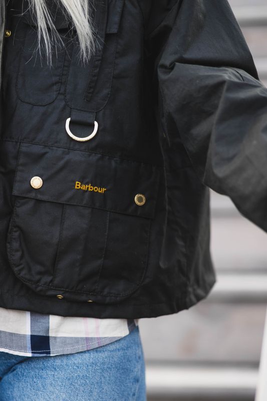 Liza Wax Jacket Olive/Black 