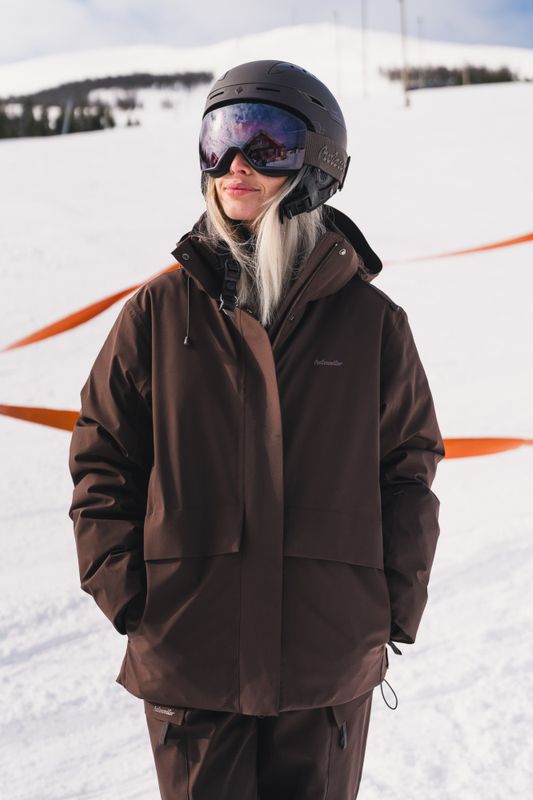 W Tryvann Down Jacket Dark Brown 