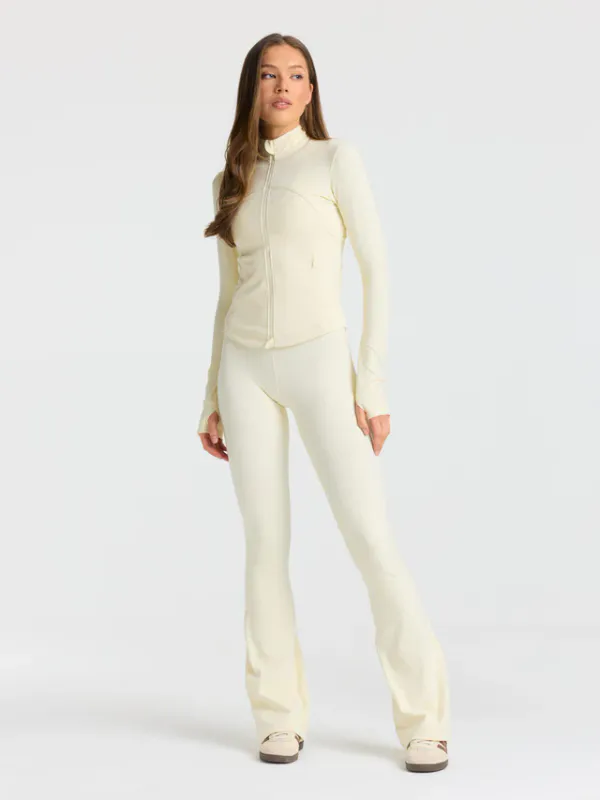 Sculptluxe® Zip Jacket Butter Yellow 