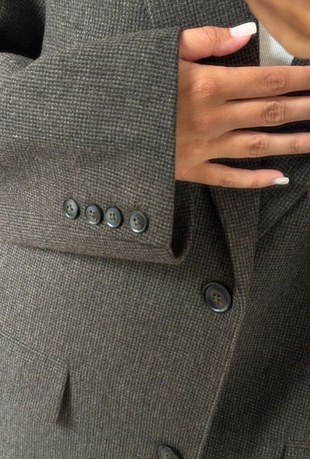 Hovedbilde Solvej Wool Blazer Brown Houndstooth