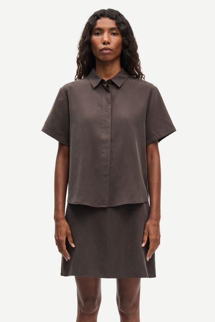 Hovedbilde Mina SS Shirt 14028 Mulch 