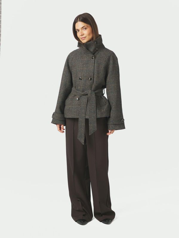 Munet Check Jacket Dark Grey 