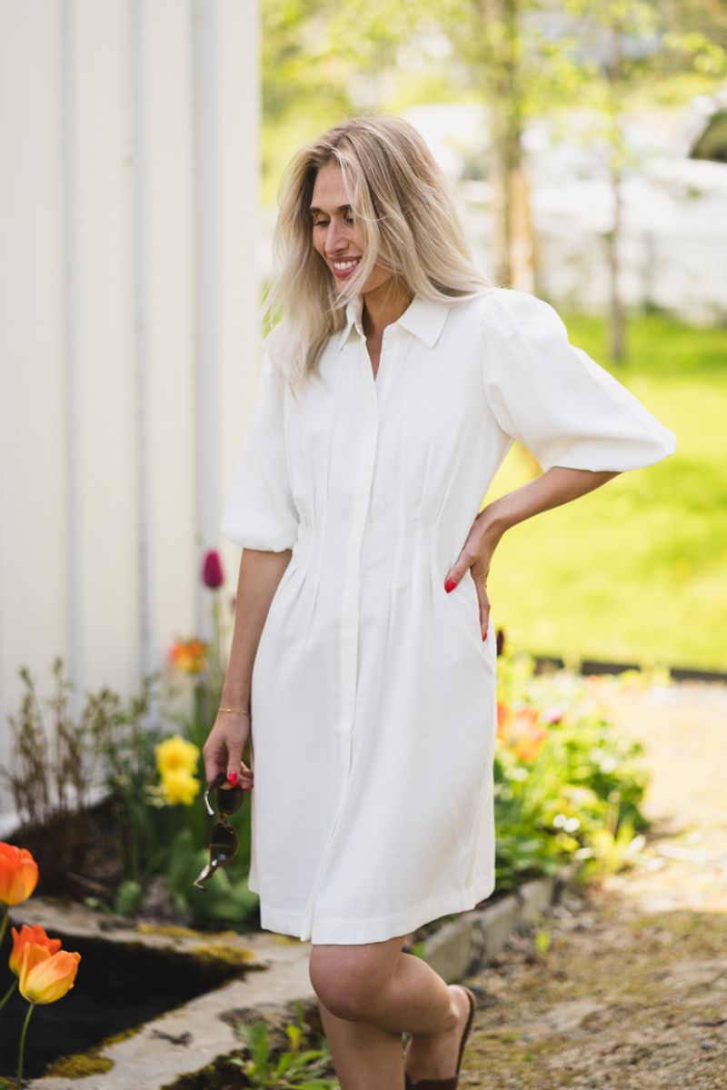 Asana 2/4 Dress Egret 