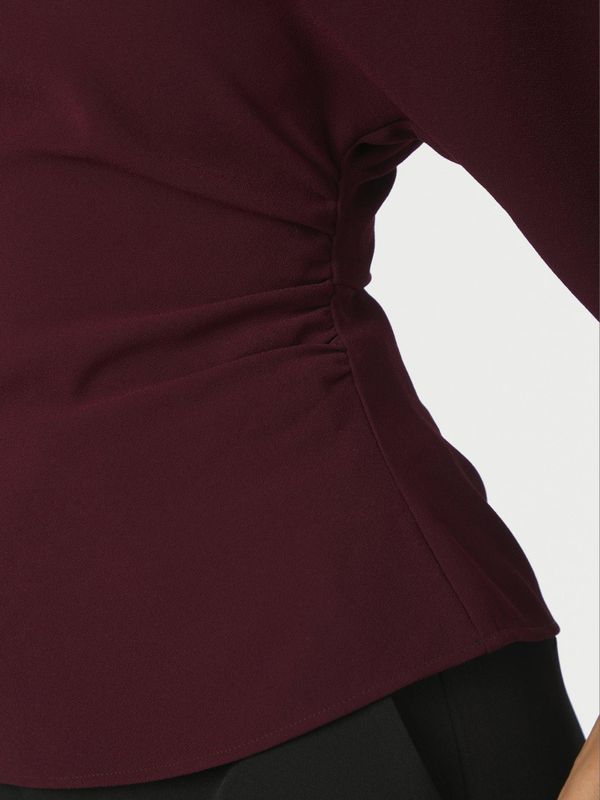 Miriel Drape Blouse Plum 
