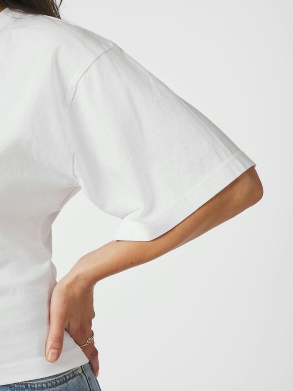 Asha Boxy Tee White 
