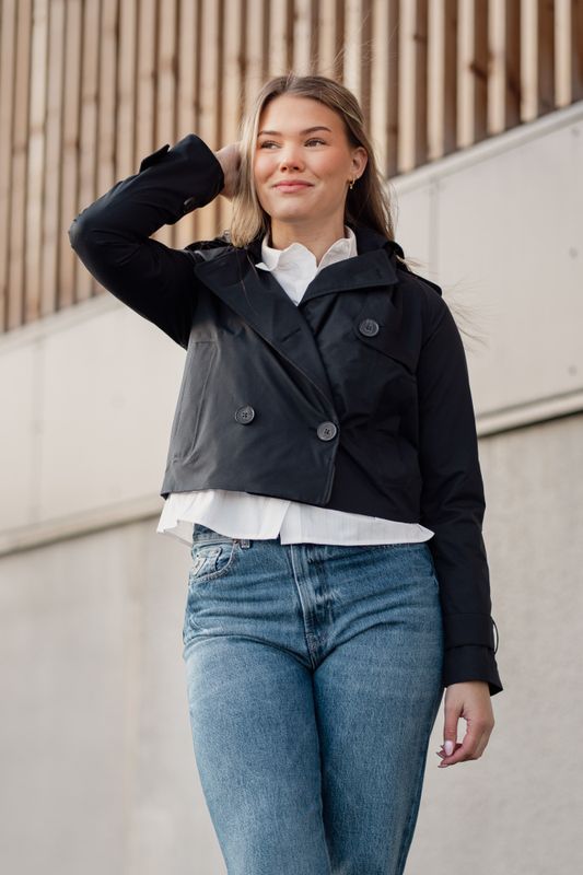 Skydekke Trench New Black 