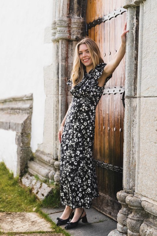 Addison Floral Primrose Black 