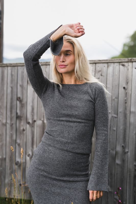 Joyce Knit Dark Grey Melange 