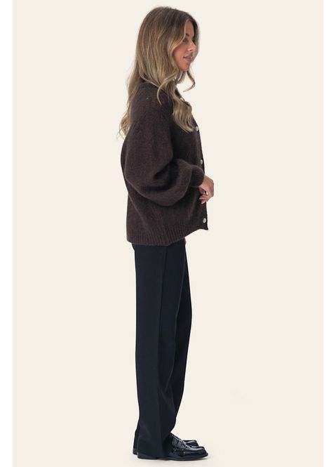 Hovedbilde Idaic Cardigan Dark Brown 