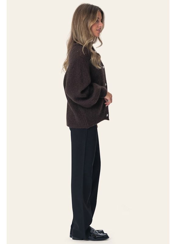 Idaic Cardigan Dark Brown 
