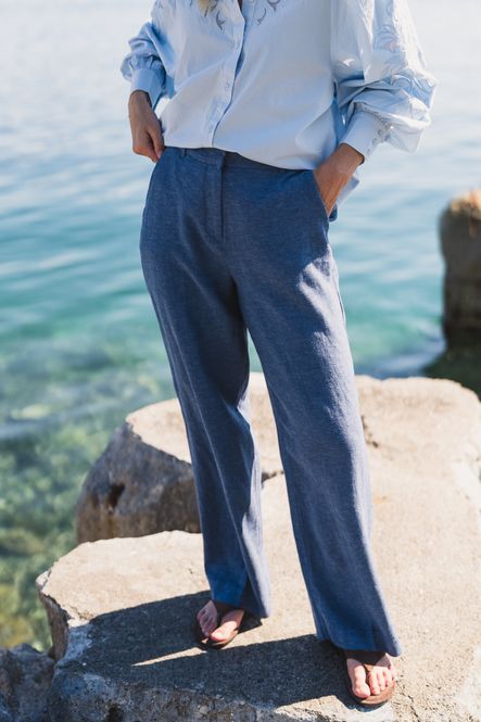 Hovedbilde Pennie Ginia HW Pants V Indigo Melange 