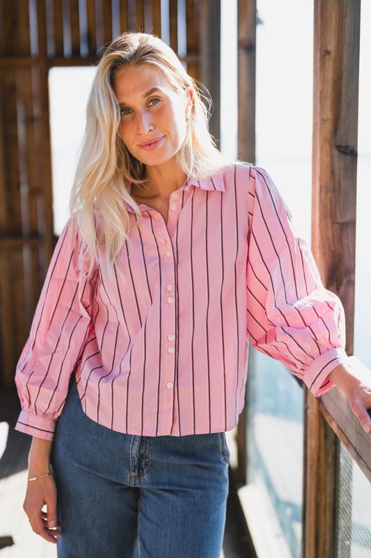 Anais Shirt Pink Stripe 