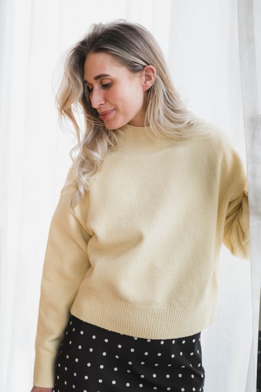 Paulina Knit Blouse Butter Yellow 