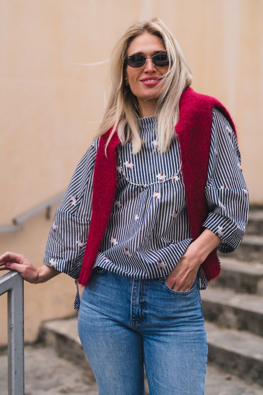 Pristina Blouse Indigo 