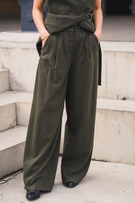 Cabrie HW Pants Forest Melange 
