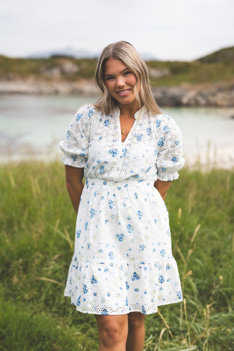 Eivor 2/4 Dress Blue Flower 