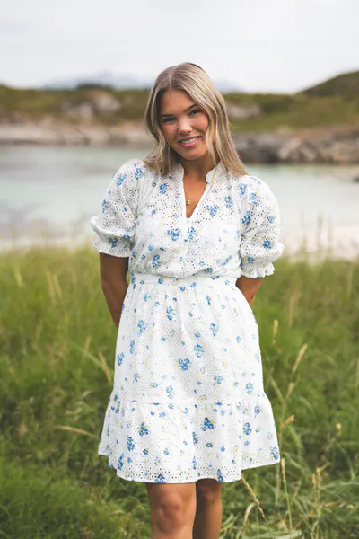 Hovedbilde Eivor 2/4 Dress Blue Flower 