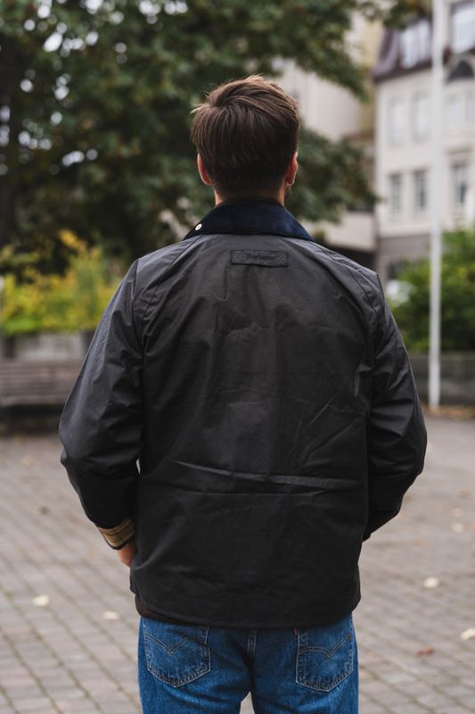 Icons Transport Waxed Jacket Navy 