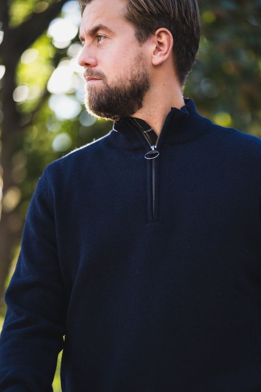 Holden Half Zip Navy 