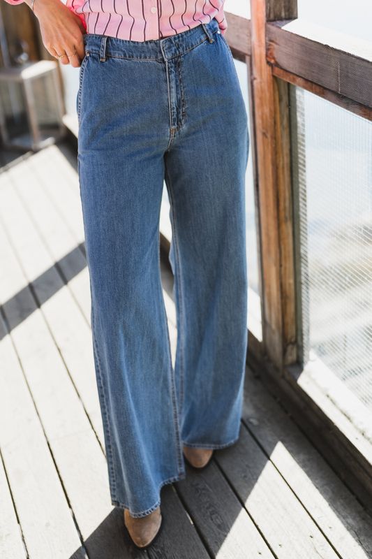 Safinas Pants Medium Blue Denim 