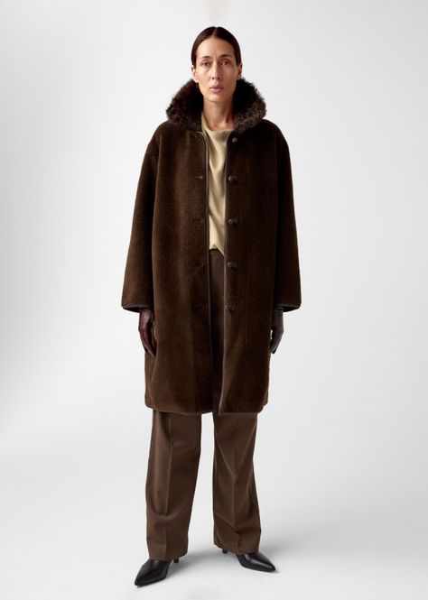 Hovedbilde Elda Lam Fur Coat Espresso 