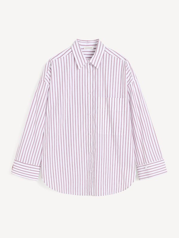 Derris Shirt Cabernet Stripe 
