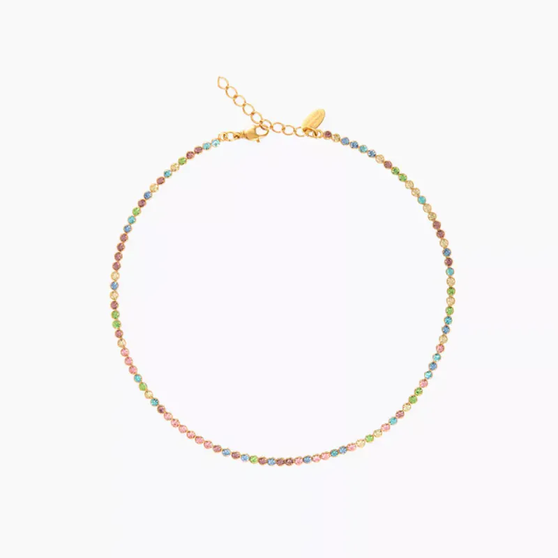 Siri Necklace Gold Pastel Combo 