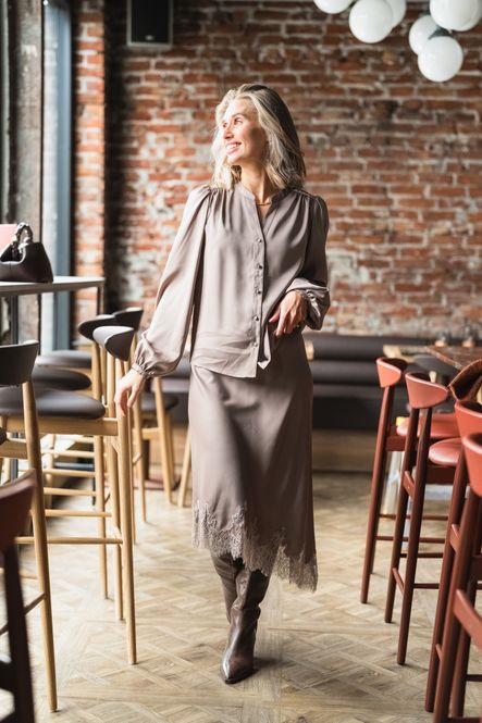 Hovedbilde Trine Skirt Mocha Merinque