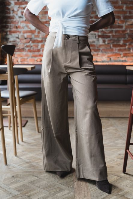 Hovedbilde Melva Pleat Pant Faded Khaki 