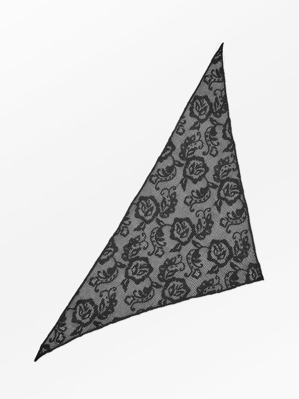 Croflora Triangle Scarf Black 