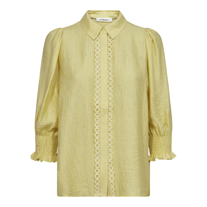 Hovedbilde Tassy Lace SS Shirt Pale Yellow 