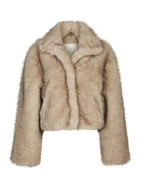 Steff Faux Fur Jacket Beige 