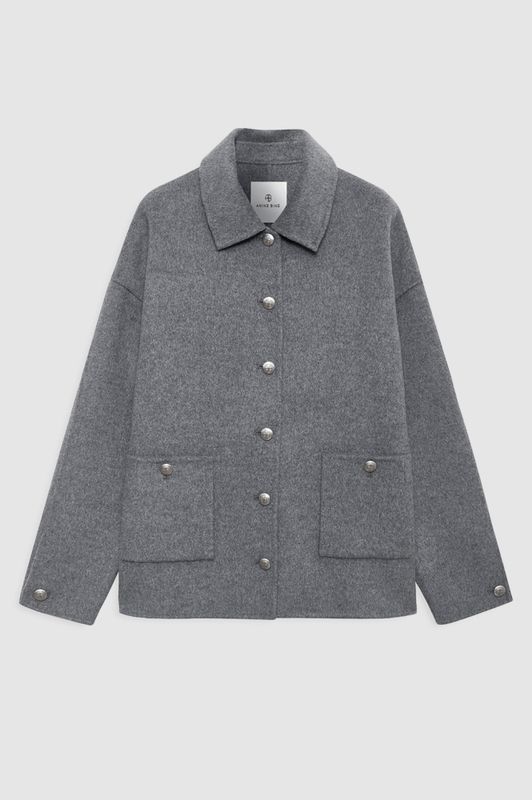 Luca Jacket Cashmere Blend Grey Melange 