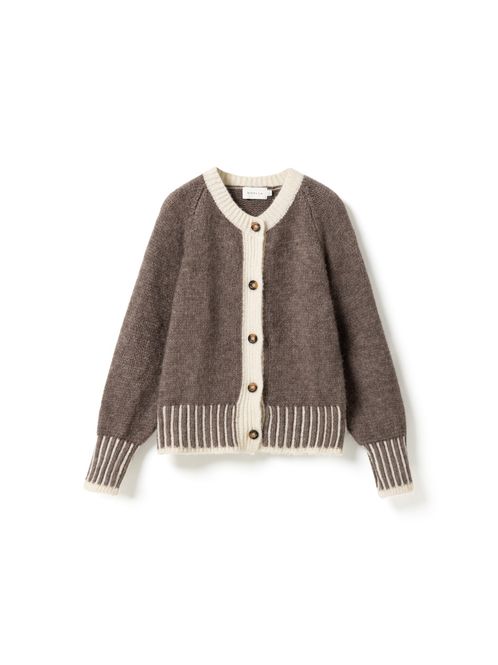 Hovedbilde Nedra Knit Cardigan Ash Brown Beige