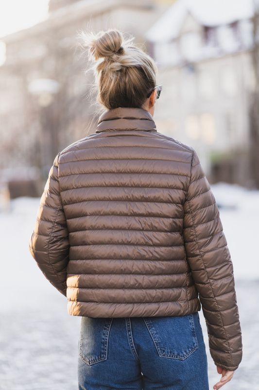 Emilia Down Jacket Olive Brown 
