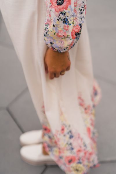 Hovedbilde Silfi Flower Print Dress Creme 