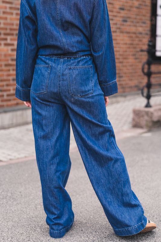 Azmina Denim Pant Denim Blue 