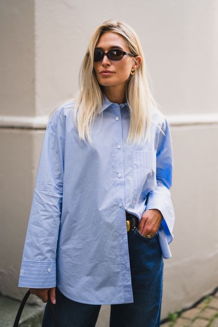 Hovedbilde Derris Shirt Blue Iris Stripe Small 