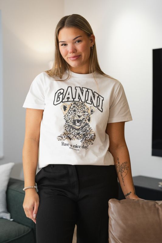 Basic Jersey Relaxed T-Shirt Leopard