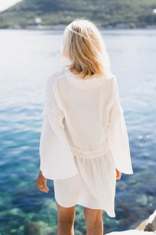 Eden Dress Linen White 
