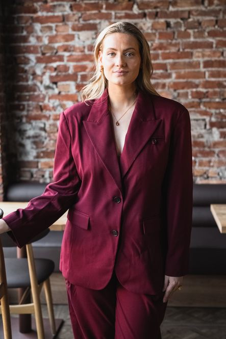 Hovedbilde Voli Shoulder Blazer Berry Red